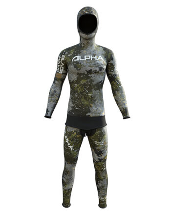 CAMO HAWK 2 muta su misura pescasub mimetica camo neoprene liscio