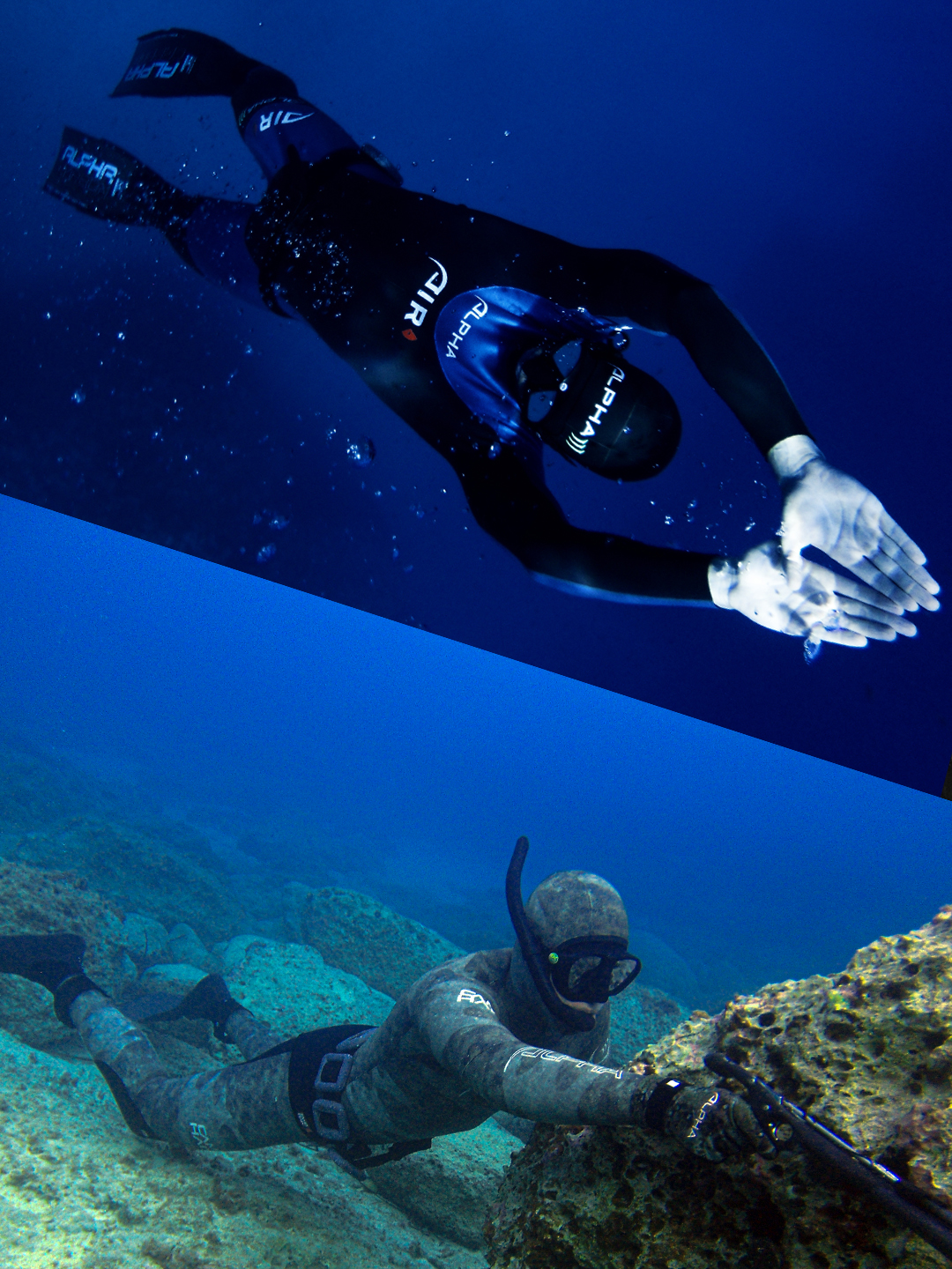 Mute su misura per pescasub e apnea